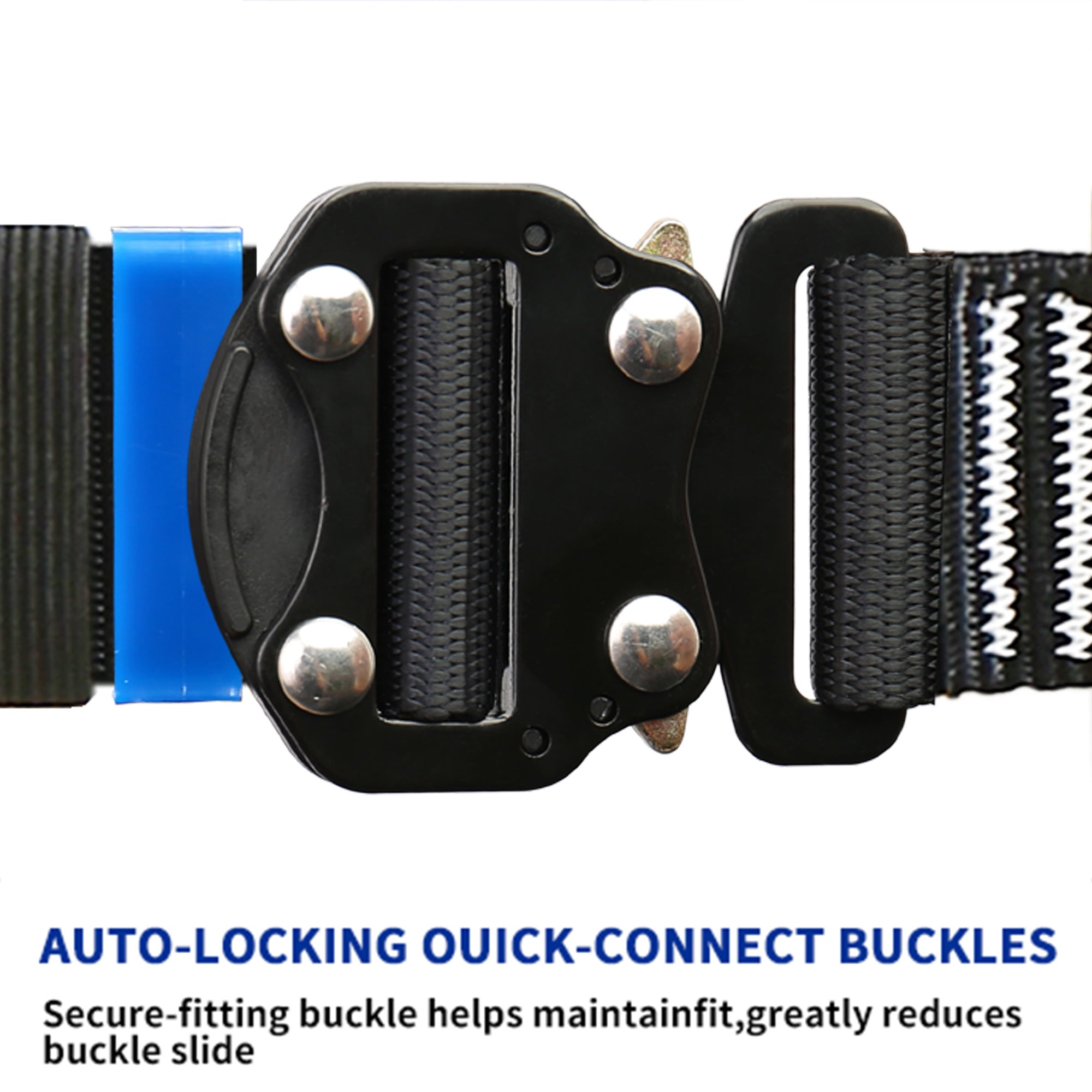Safety Harness Fall Protection Kit with Shock Absorbing Lanyard & Suspension Trauma Safety Straps Upgrade Quick Buckles, Roofing Harness Construction Harness