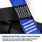Safety Harness Fall Protection Kit with Shock Absorbing Lanyard & Suspension Trauma Safety Straps Upgrade Quick Buckles, Roofing Harness Construction Harness