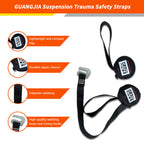 Safety Harness Fall Protection Kit with Shock Absorbing Lanyard, Full Body Working Harness with Safety Straps and Upgraded Quick Buckles (Orange)
