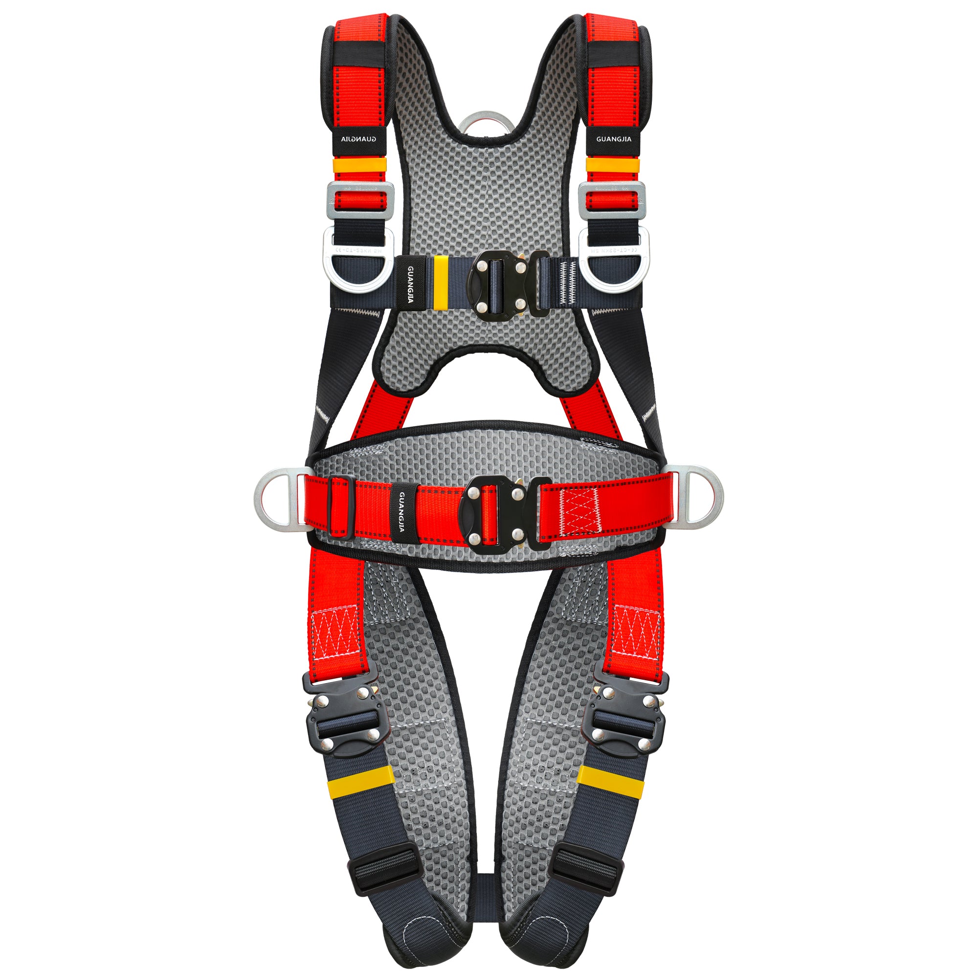 Safety Harness Fall Protection Kit with Shock Absorbing Lanyard & Suspension Trauma Safety Straps Upgrade Quick Buckles, Roofing Harness Construction Harness