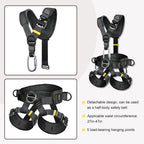 Full Body Climbing Harness Can Be Inverted Thicken Widen Protect Waist Safety Harness Tree Work Rock Climbing Mountaineering Rescuing Work at Height