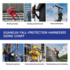 Full Body Work Harness, Universal Full Body Protection with Dorsal D-ring and Mating Buckle Legs