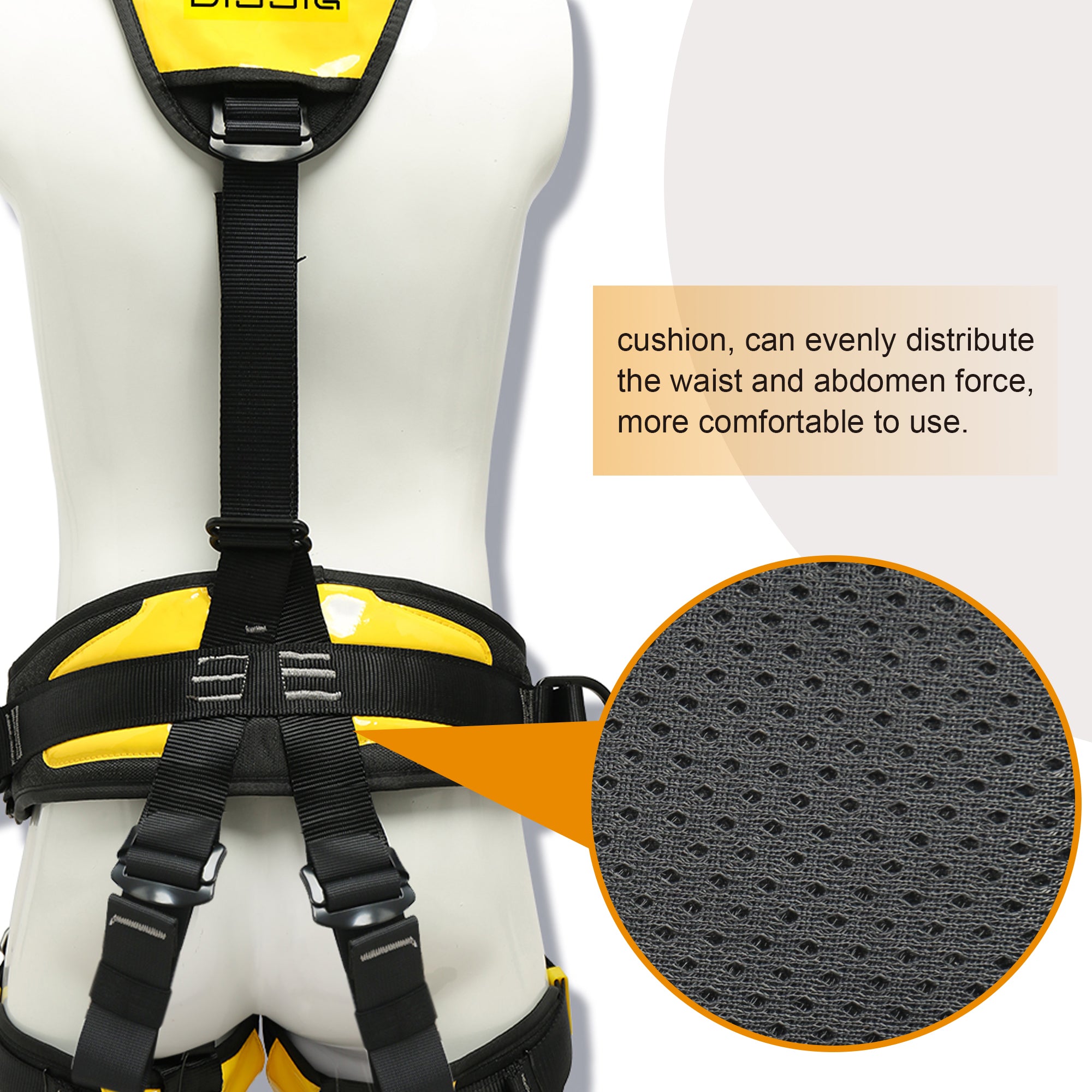 Full Body Climbing Harness Can Be Inverted Thicken Widen Protect Waist Safety Harness Tree Work Rock Climbing Mountaineering Rescuing Work at Height